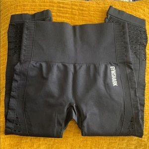 Gymshark Energy+Seamless Black Cropped Leggings